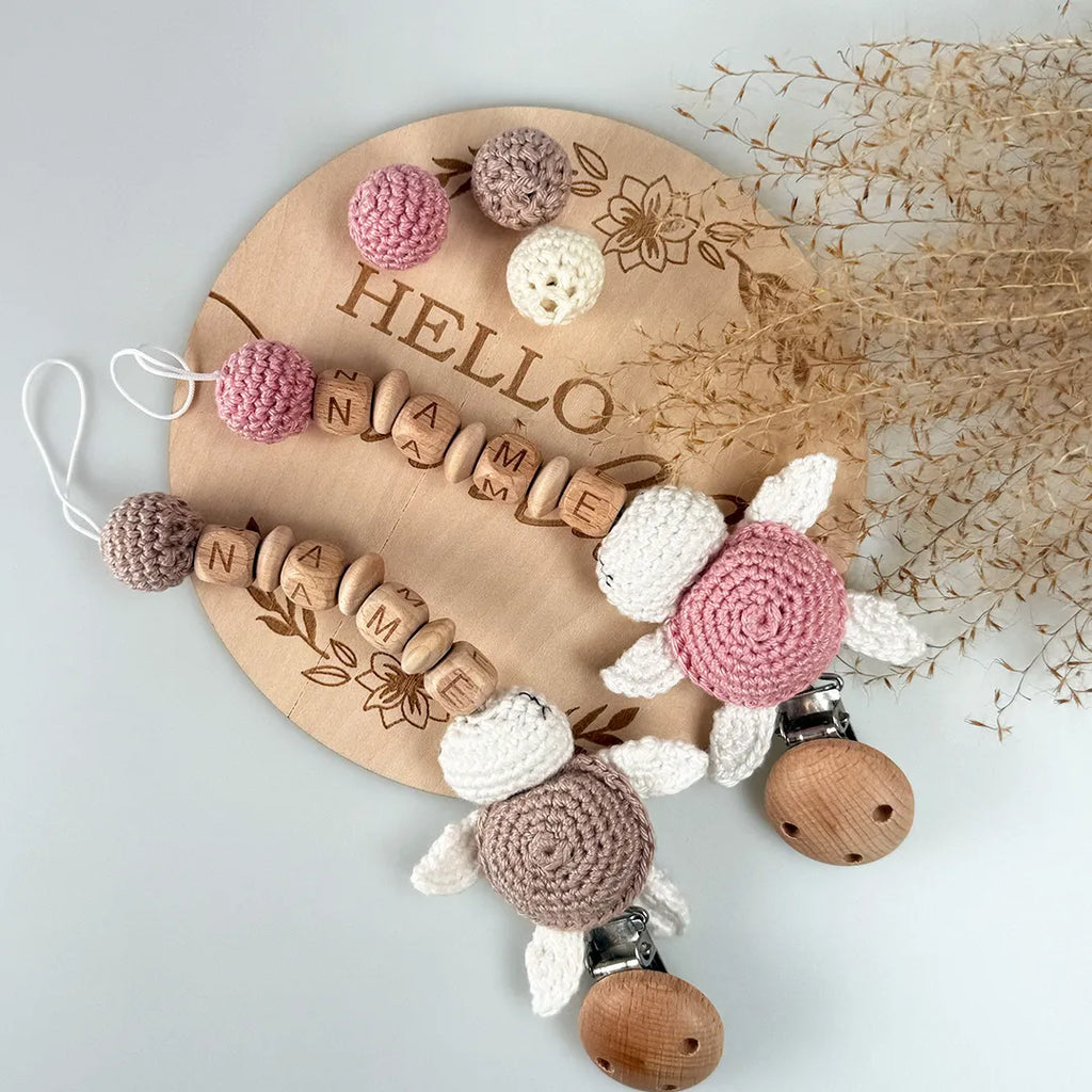 Schnullerkette Schildkröte personalisiert
